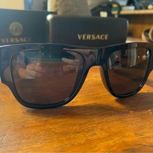 Oversized Versace sun glasses